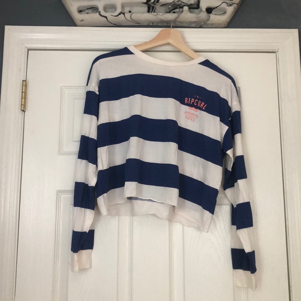 Rip curl Long Sleeve Striped Tee NWOT